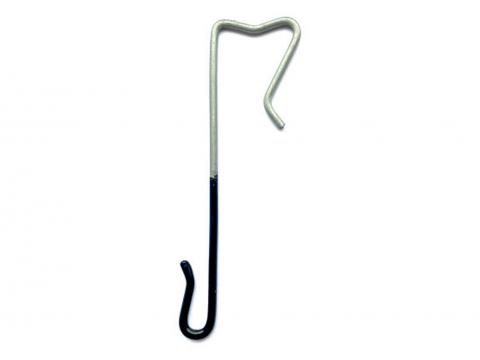 HANGHAAK INOX F17 ZWART Ø2,7 110MM LAT 25MM