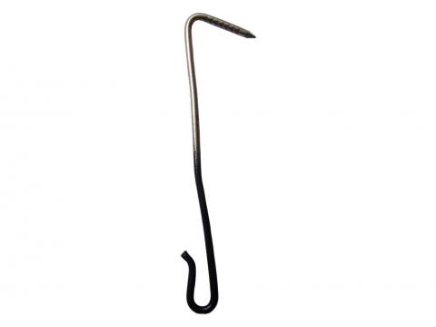 CROCHET ARDOISE BOSSELE A POINTE INOX 18/10 NOIR C COLOR Ø2,7 90MM