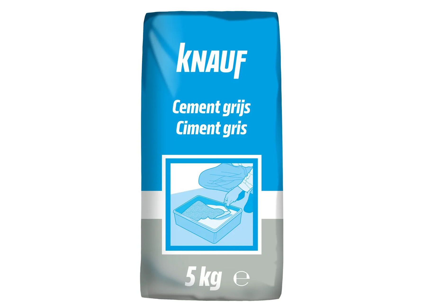 KNAUF GRIJZE CEMENT 5KG