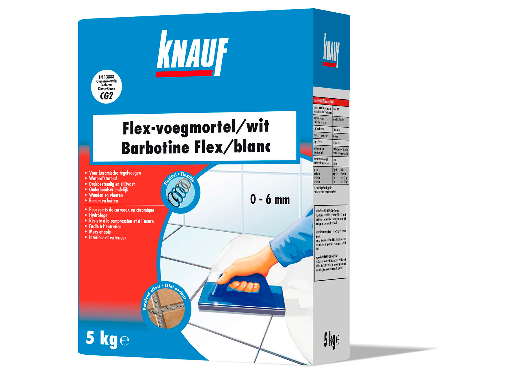 FLEX VOEGMORTEL WIT 5KG