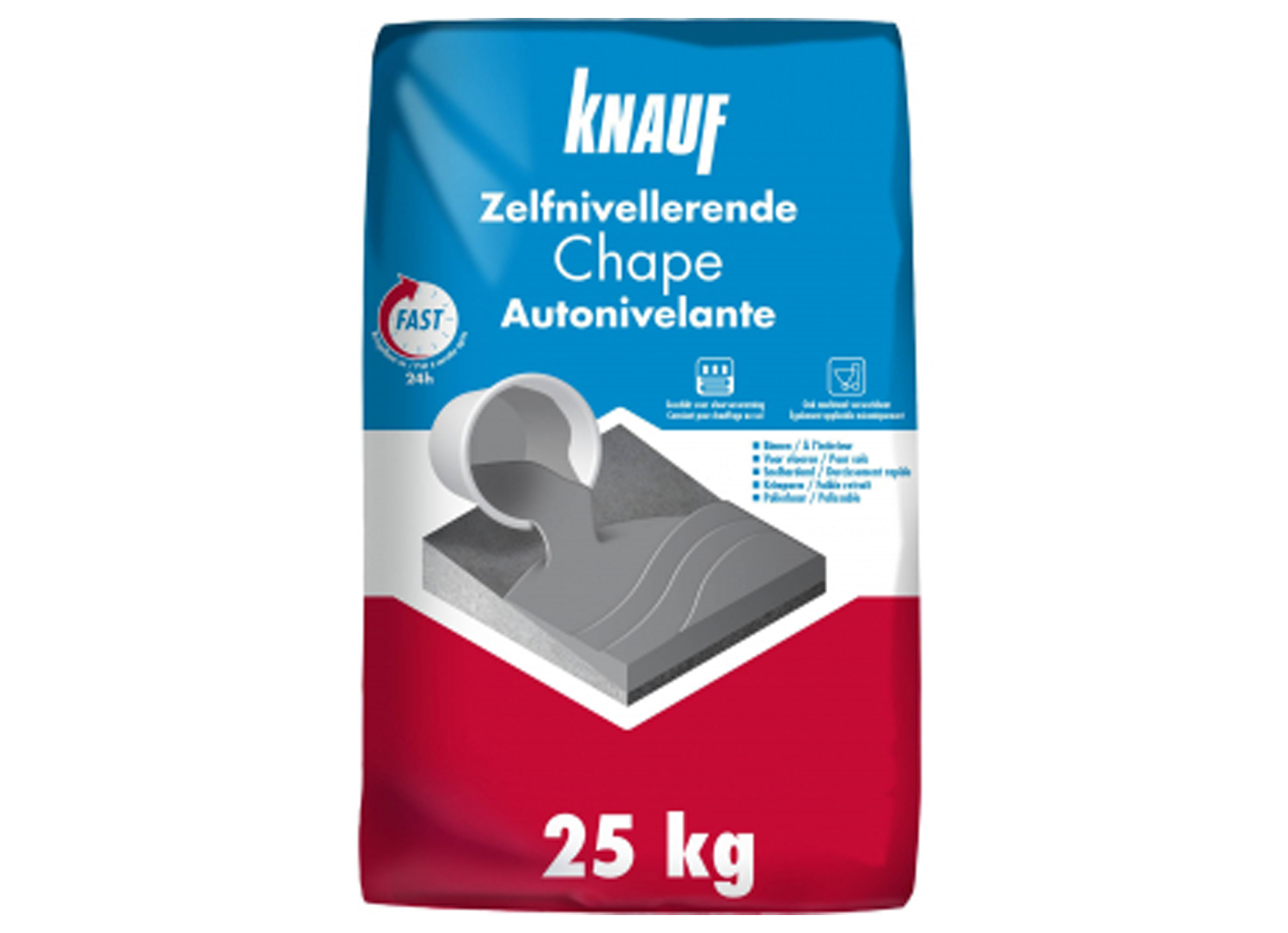 KNAUF ZELFNIVELLERENDE  DEKVLOER 25KG