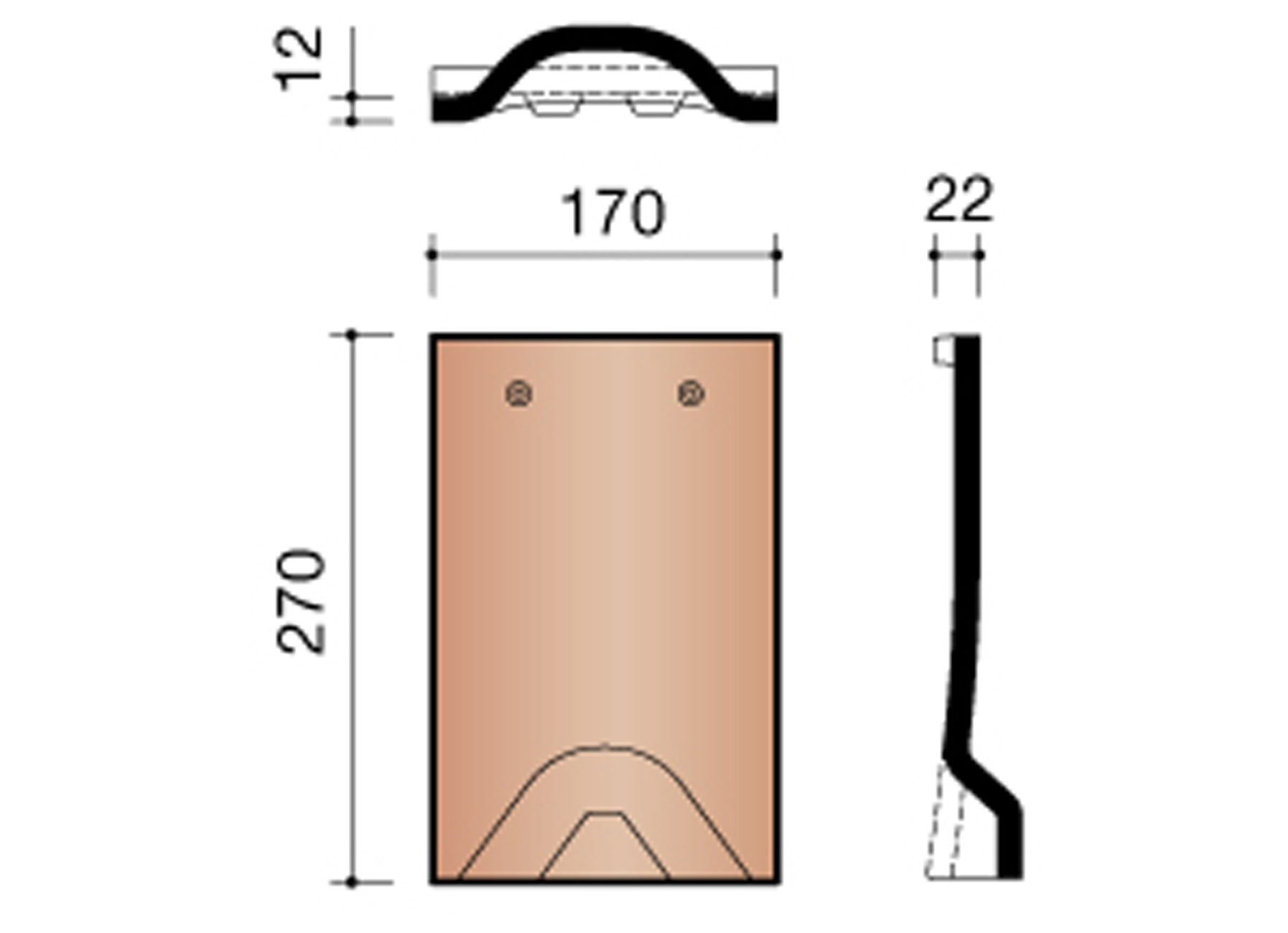 TEGELPAN 301 LEIKLEUR MAT GEGLAZUURD