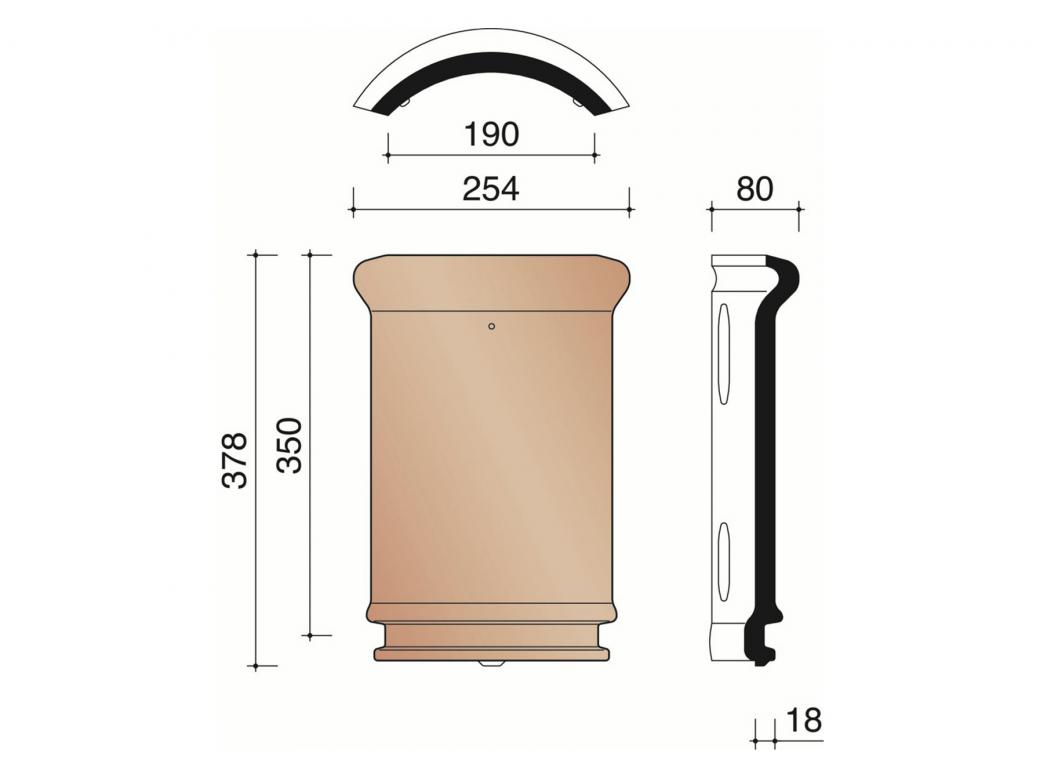 TUILE TEMPETE 993 GRIS ARDOISE EMAILLE MAT