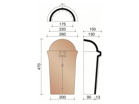 ABOUT D'ARETIER CONIQUE 3110 BLEU FUME