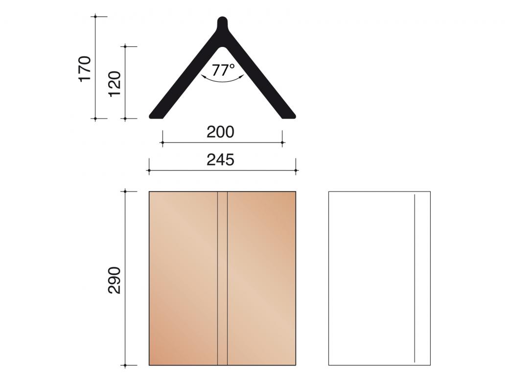 KORAMIC KERKVORST GEWOON MODEL 0300 (3,4/LM)