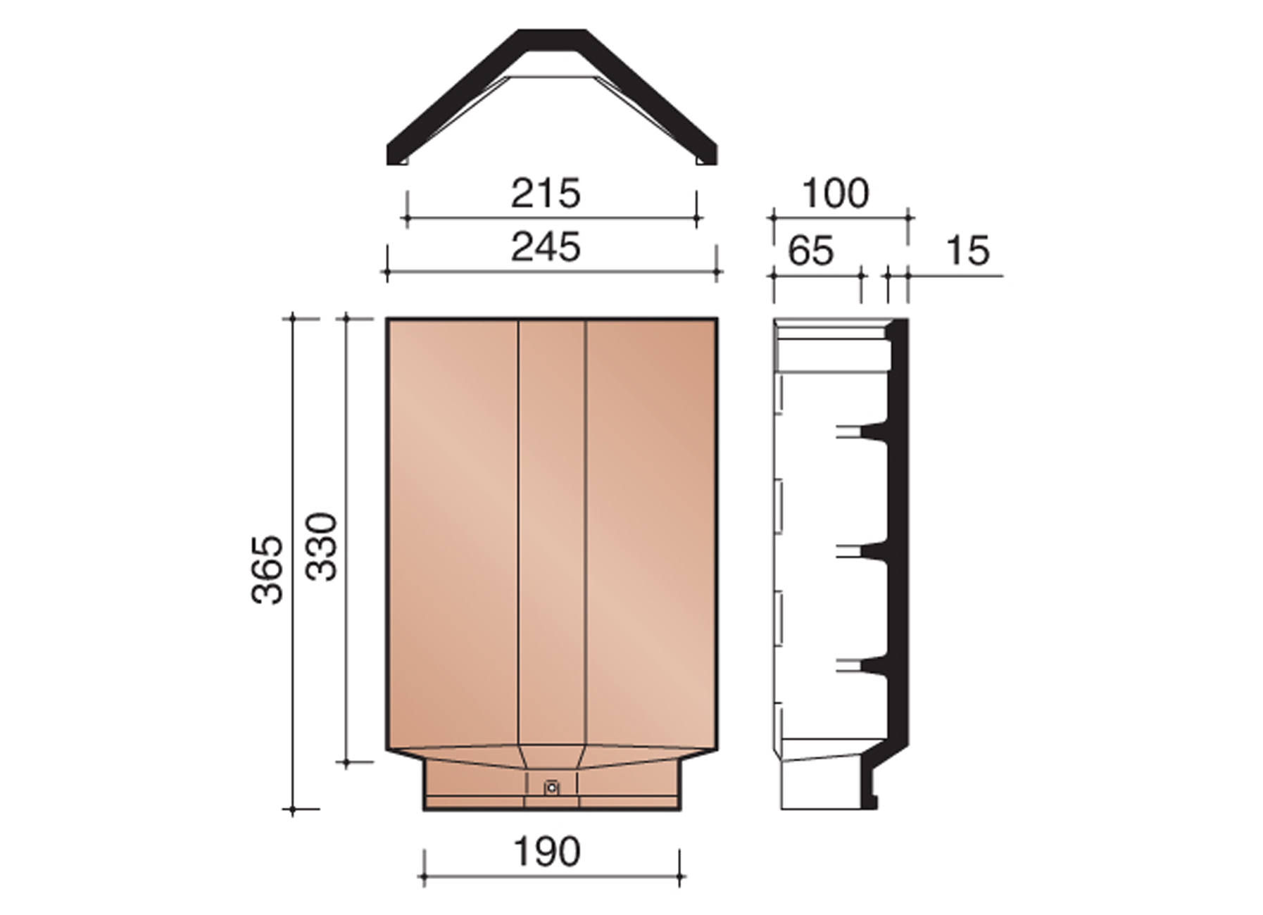 FAITIERE ANGULAIRE/ARETIER 2800 ACTUA LG GRIS ENGOBE NOBLE