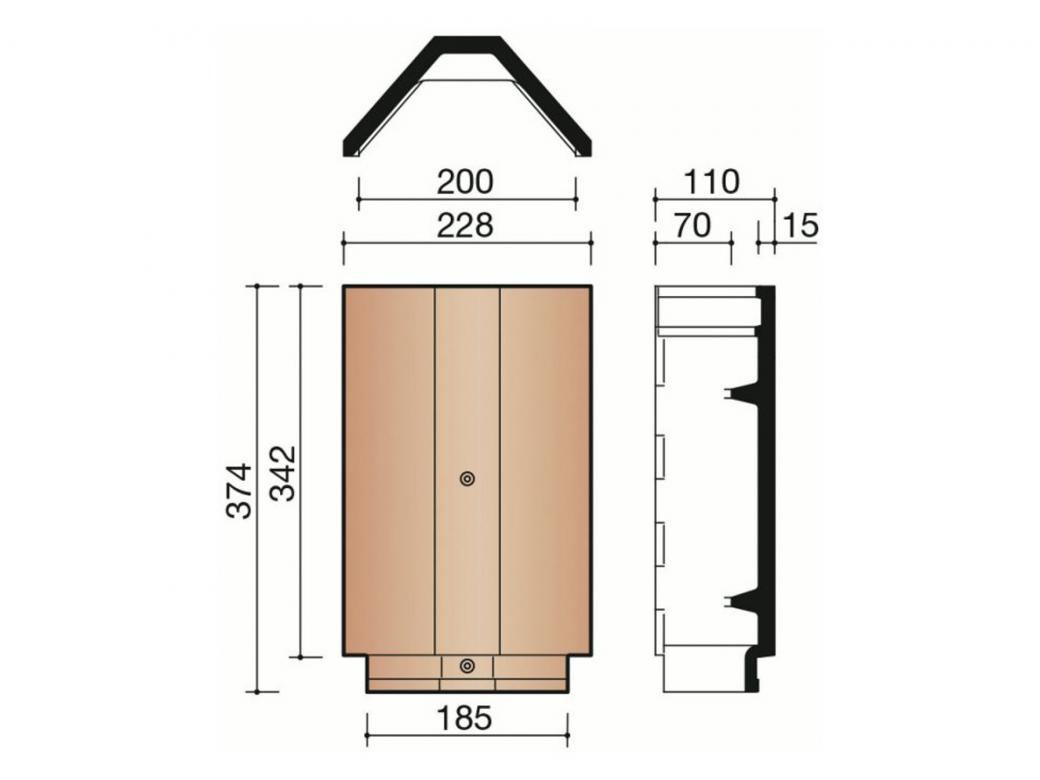 FAITIERE ANGULAIRE/ARETIER 2800 ACTUA LT BRUN