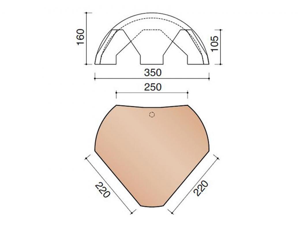 KORAMIC KERAMISCHE HULPSTUKKEN LANTENNE-VERTIERE MODEL 2800