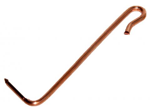 PINHAAK RECHT KOPER Ø3MM 110MM