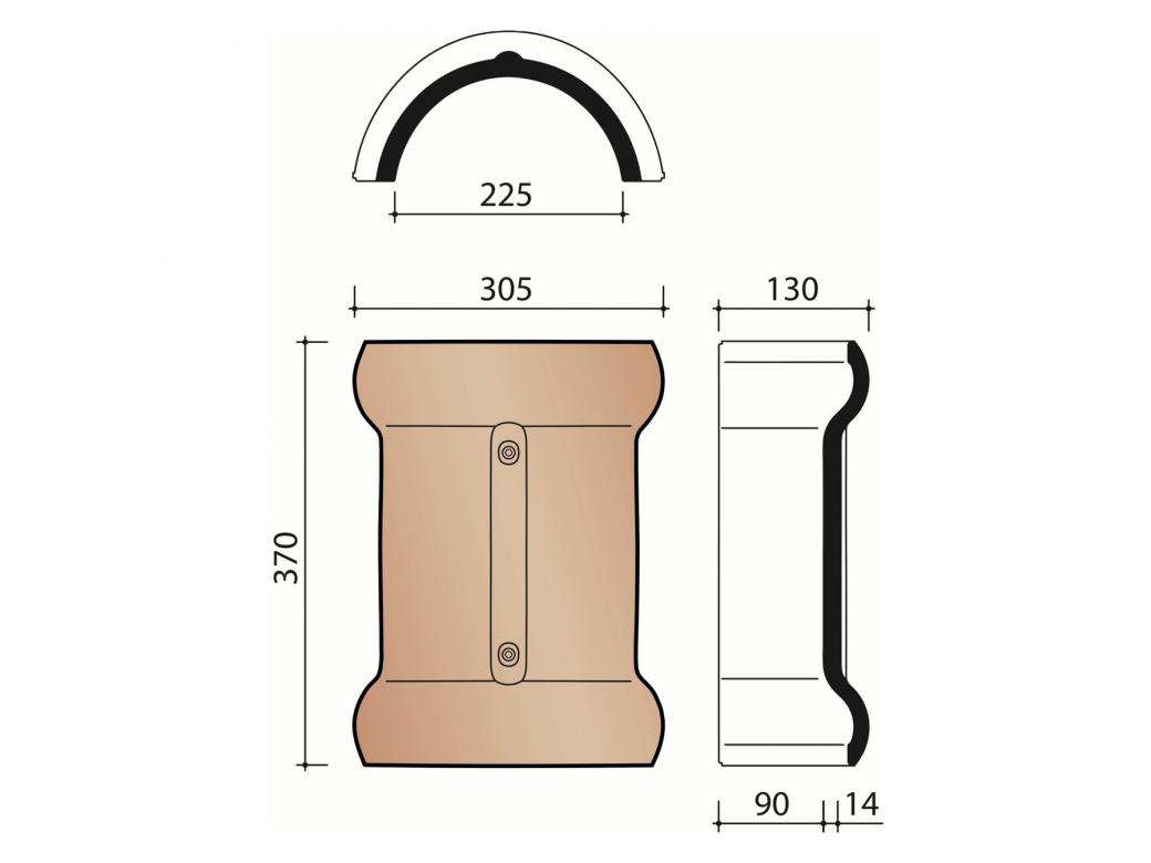 KORAMIC KERAMISCHE HULPSTUKKEN DEEST / TEGELEN / JANSSEN-DINGS MODEL 1200