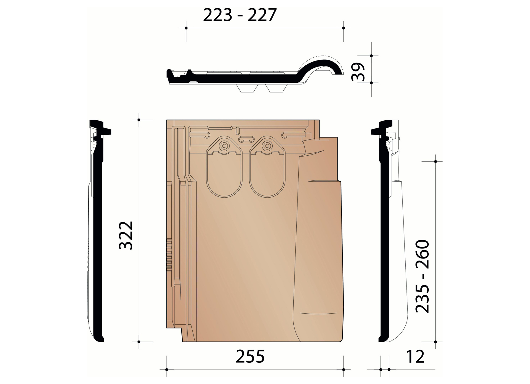 VARIO 18 MAT ZWART