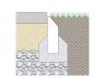 MARLUX BORDURE INVISO 100x20x6/1,5CM GRIS