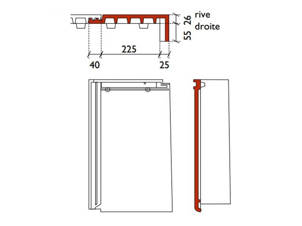 TUILE PLAT DOUBLE BLACK