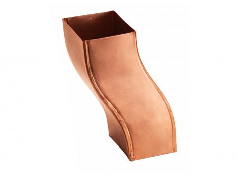 COUDE CARRE S 100X100MM CUIVRE