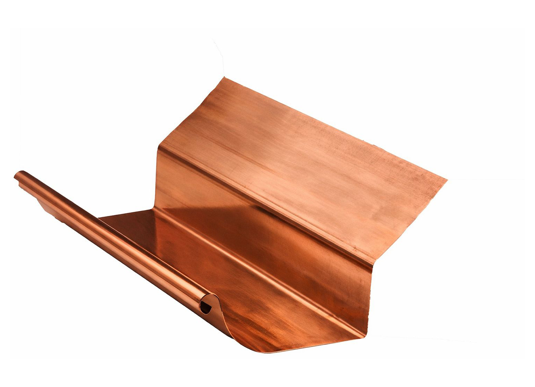 GOUTTIERE 1/4 RONDE CUIVRE DEV450 0,70MM L=5M