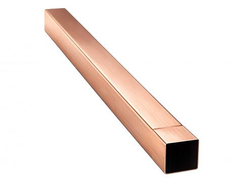 AFVOERBUIS 100X100MM 0.70MM L=2M KOPER