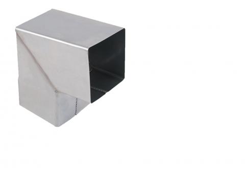 BOCHT VIERKANT 87° 80X80MM ZN NATUREL