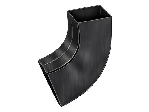 BOCHT VIERKANT 72° 80X80MM ZN NOIR