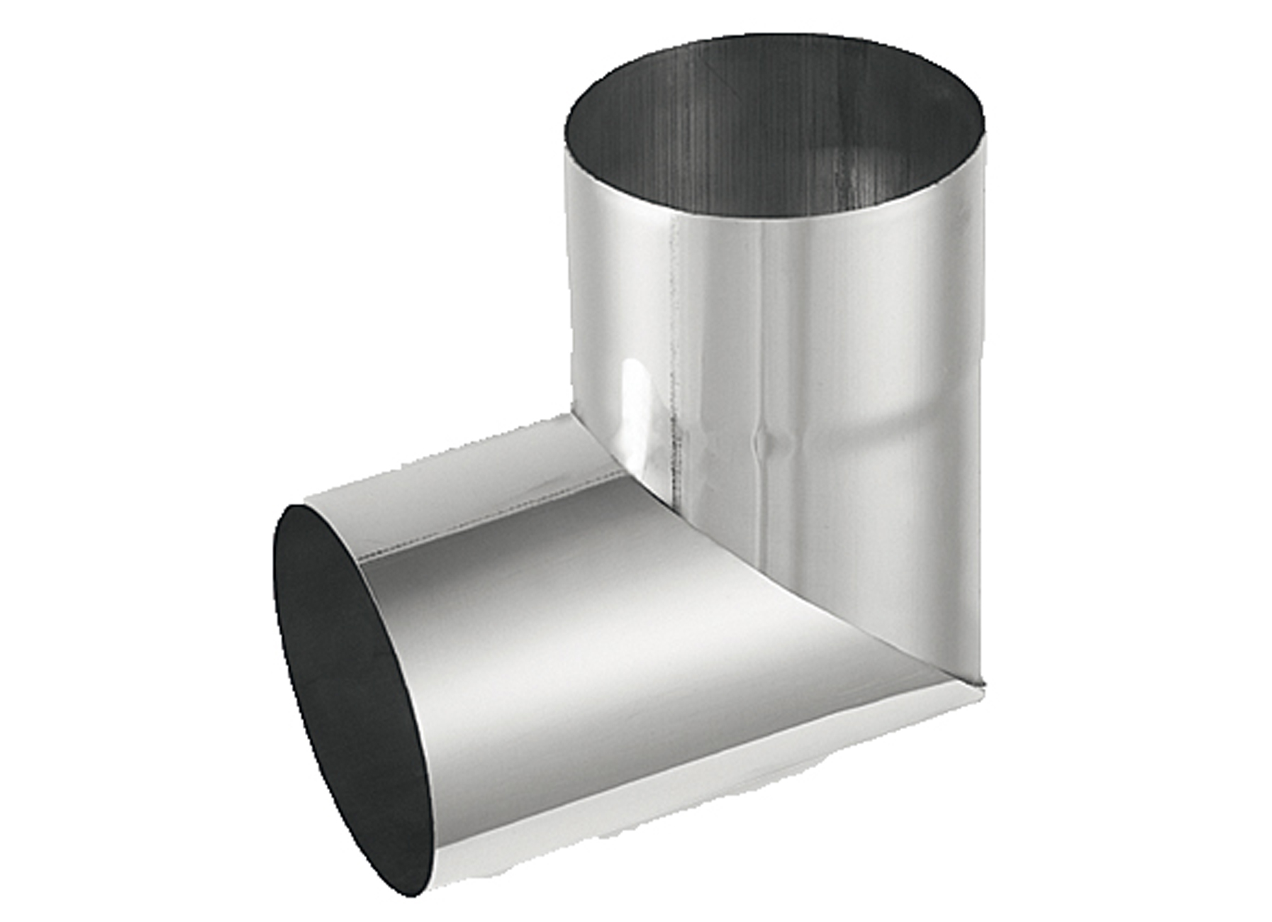 COUDE ROND 87° Ø100MM ZN NATUREL