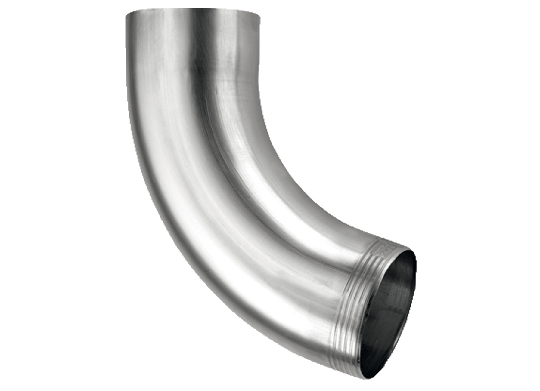 COUDE ROND 72° Ø100MM ZN NATUREL