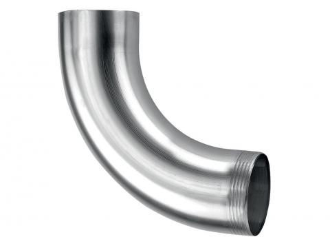 BOCHT ROND 85° Ø100MM ZN NATUREL