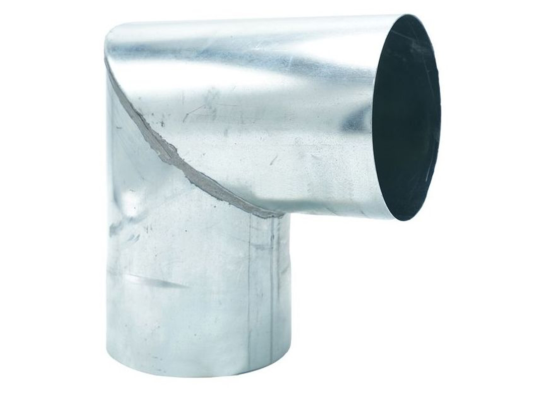 COUDE ROND 87° Ø80MM ZN NATUREL