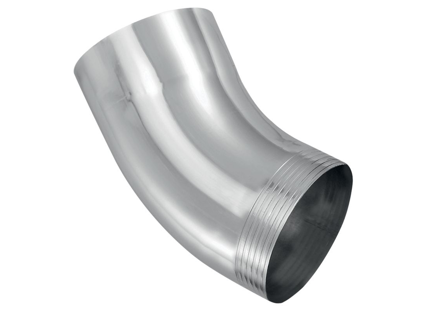 BOCHT ROND 40° Ø80MM ZN NATUREL