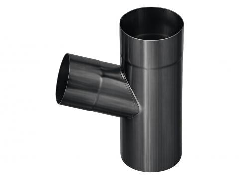 AFLEIDING 72° Ø80 ZN NOIR