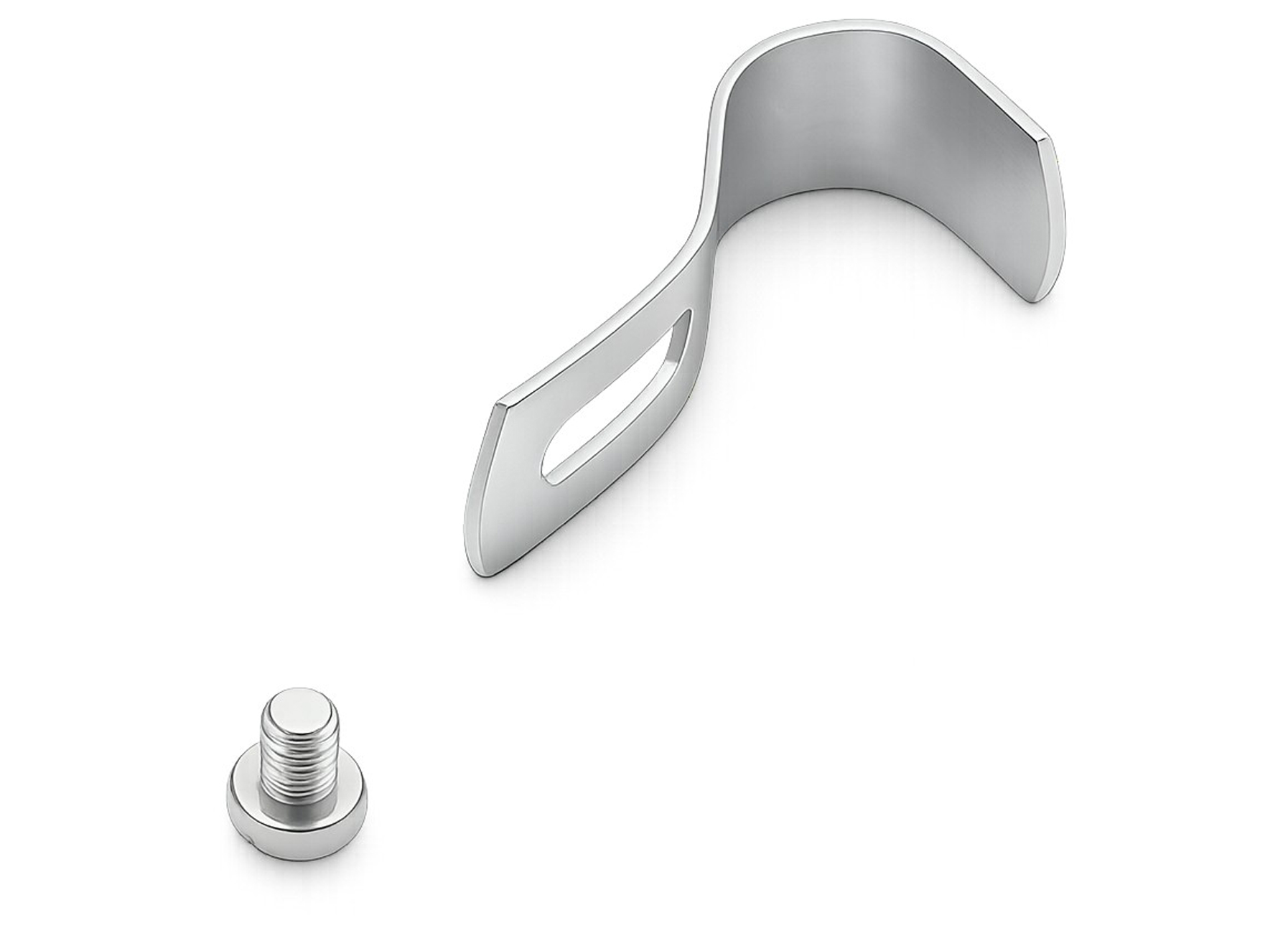 PATTE SIMPLE + VIS 30MM ALUMINIUM