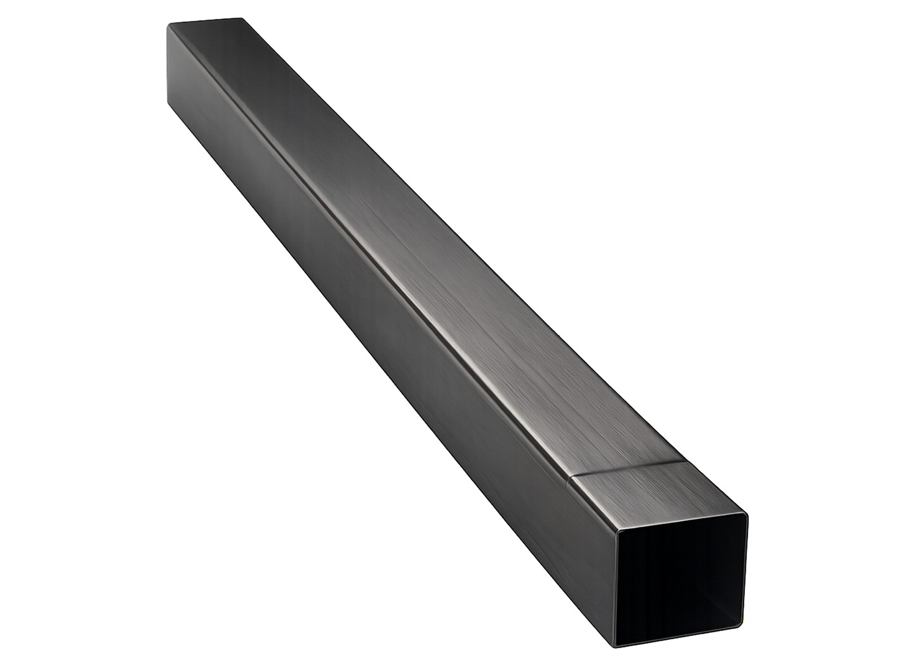 TUYAU CARRE 100X100MM 0.70MM L=2M ZN NOIR