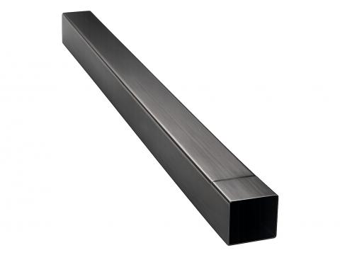 TUYAU CARRE 80X80MM 0.70MM L=2M ZN NOIR