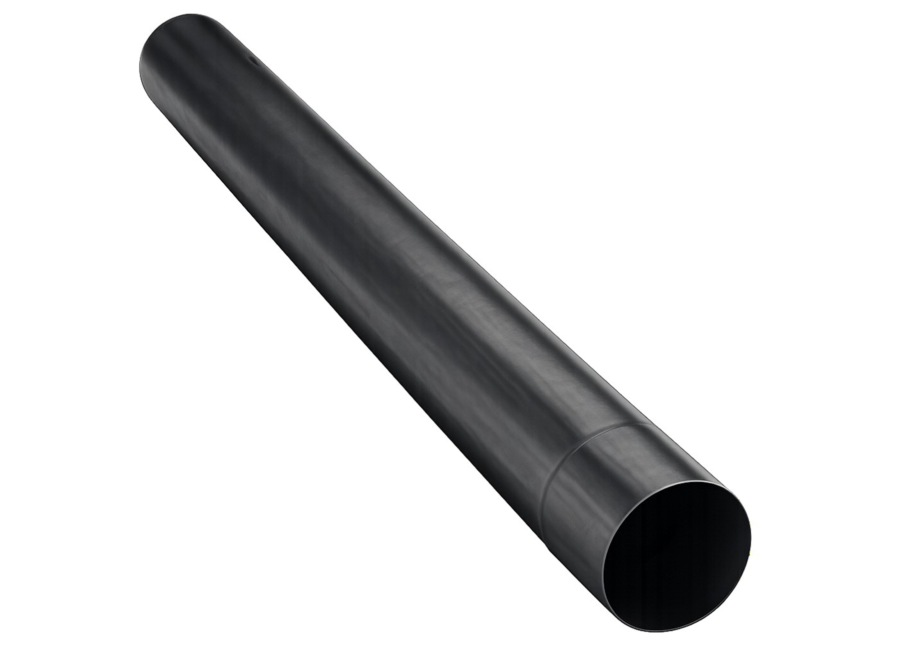 AFVOERBUIS ROND Ø100MM 0.70MM L=2M ZN NOIR