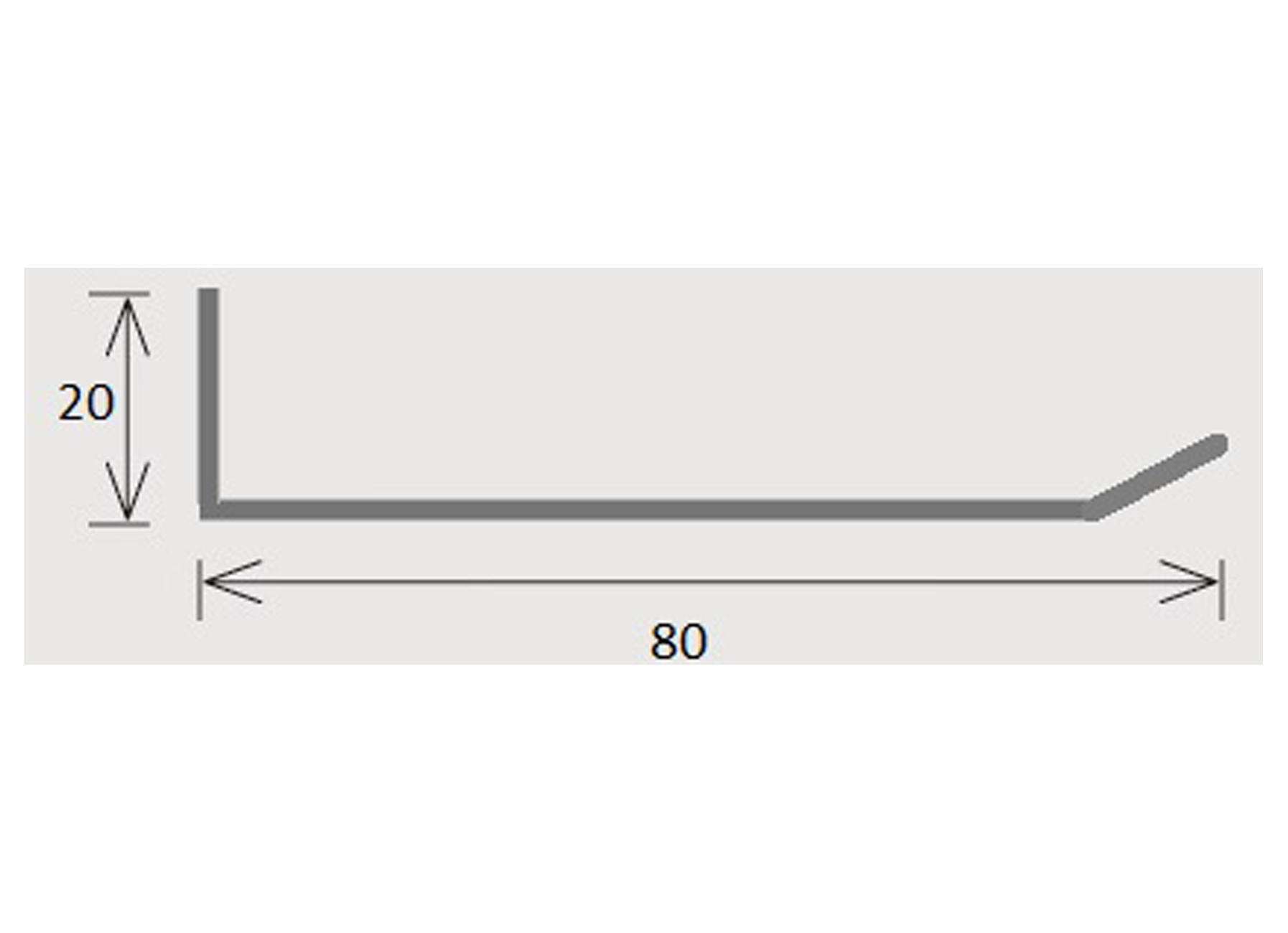 MUURSOLIN TYPE I DEV100MM 0,80MM L=2M ZN NATUREL