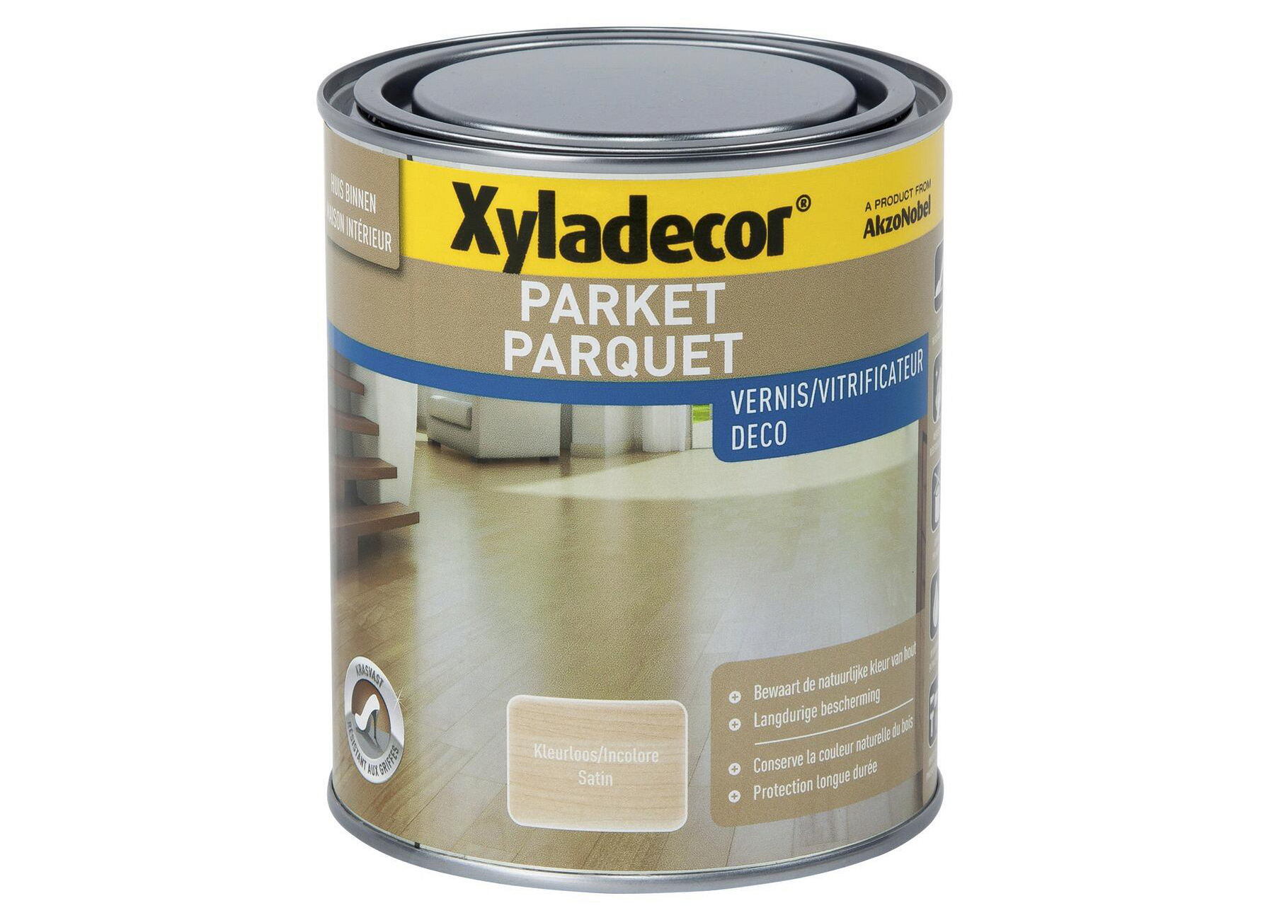 XYLADECOR PARKET VERNIS DECO SATIN KLEURLOOS