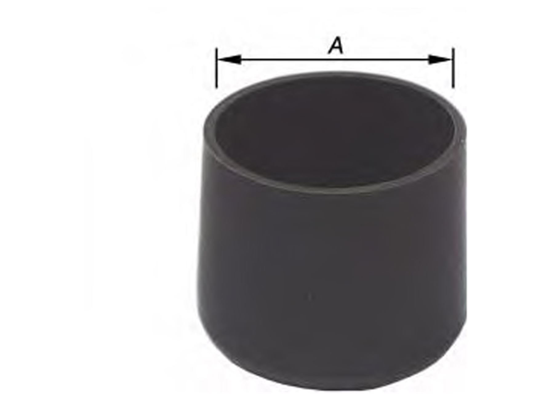 SABOT POUR PIED DE MEUBLE ROND PVC