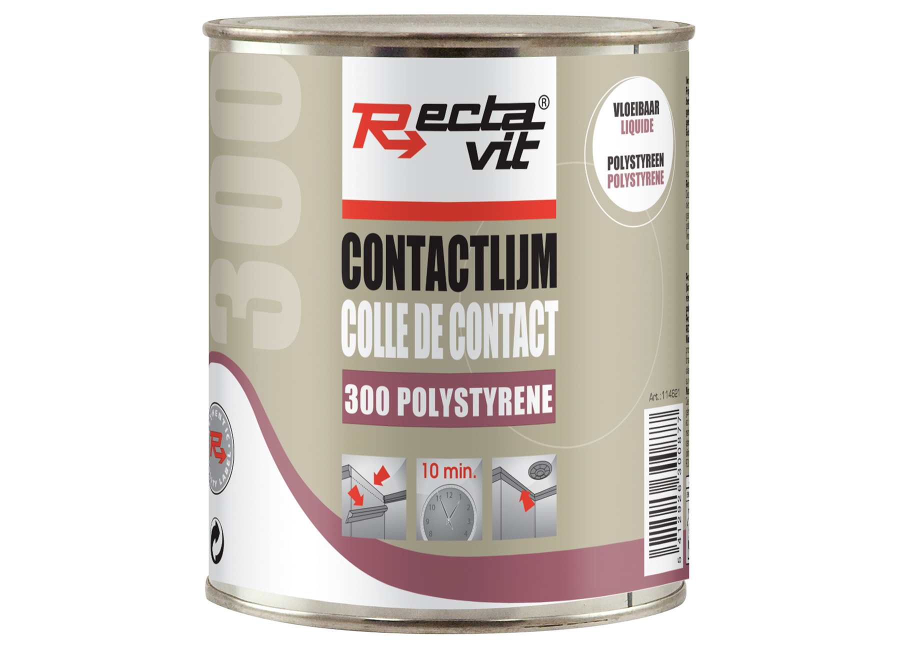 RECTAVIT 300 POLYSTYRENE COLLE DE CONTACT