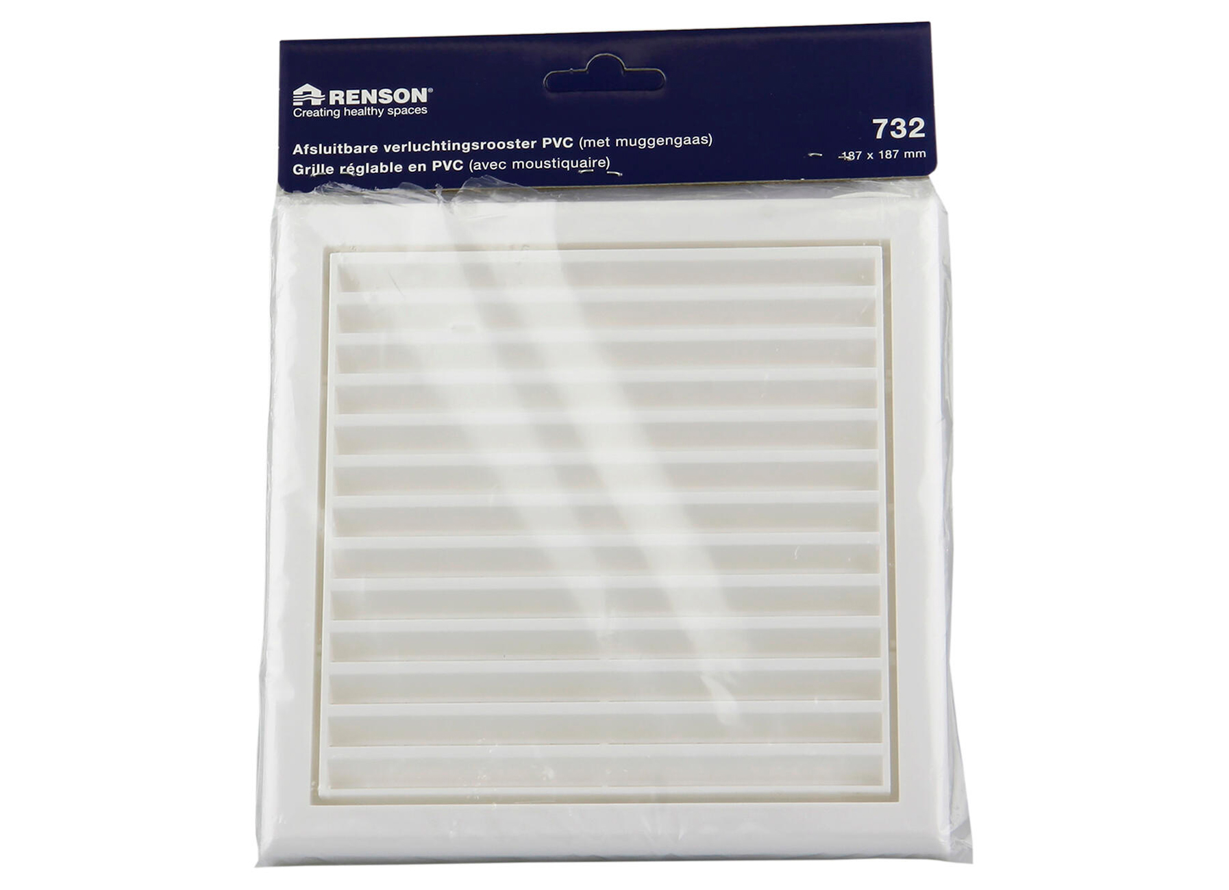 GRILLE REGLABLE AVEC MOUSTIQUAIRE EN PVC