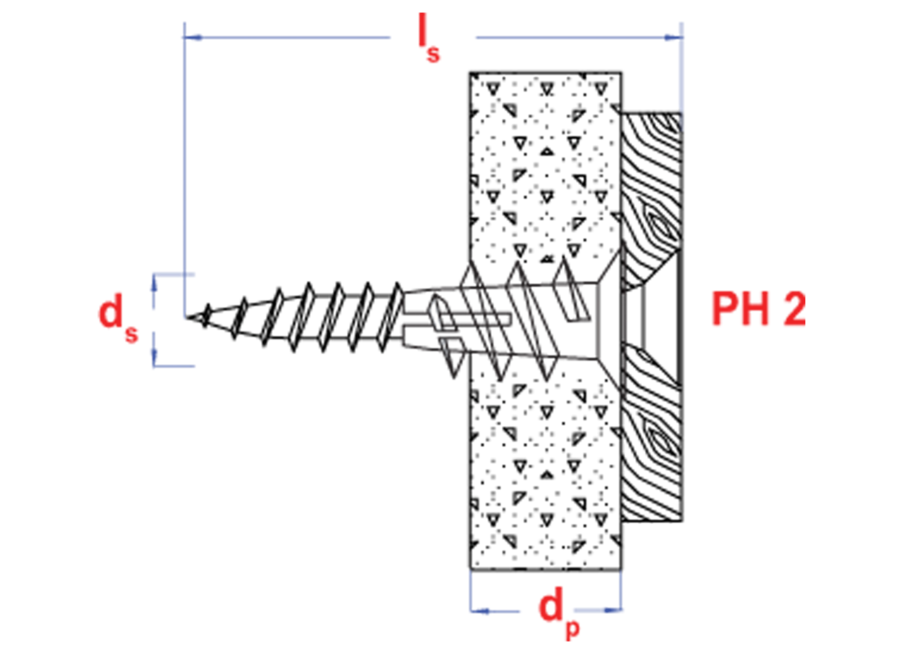 GIPSKARTONPLUG NYLON