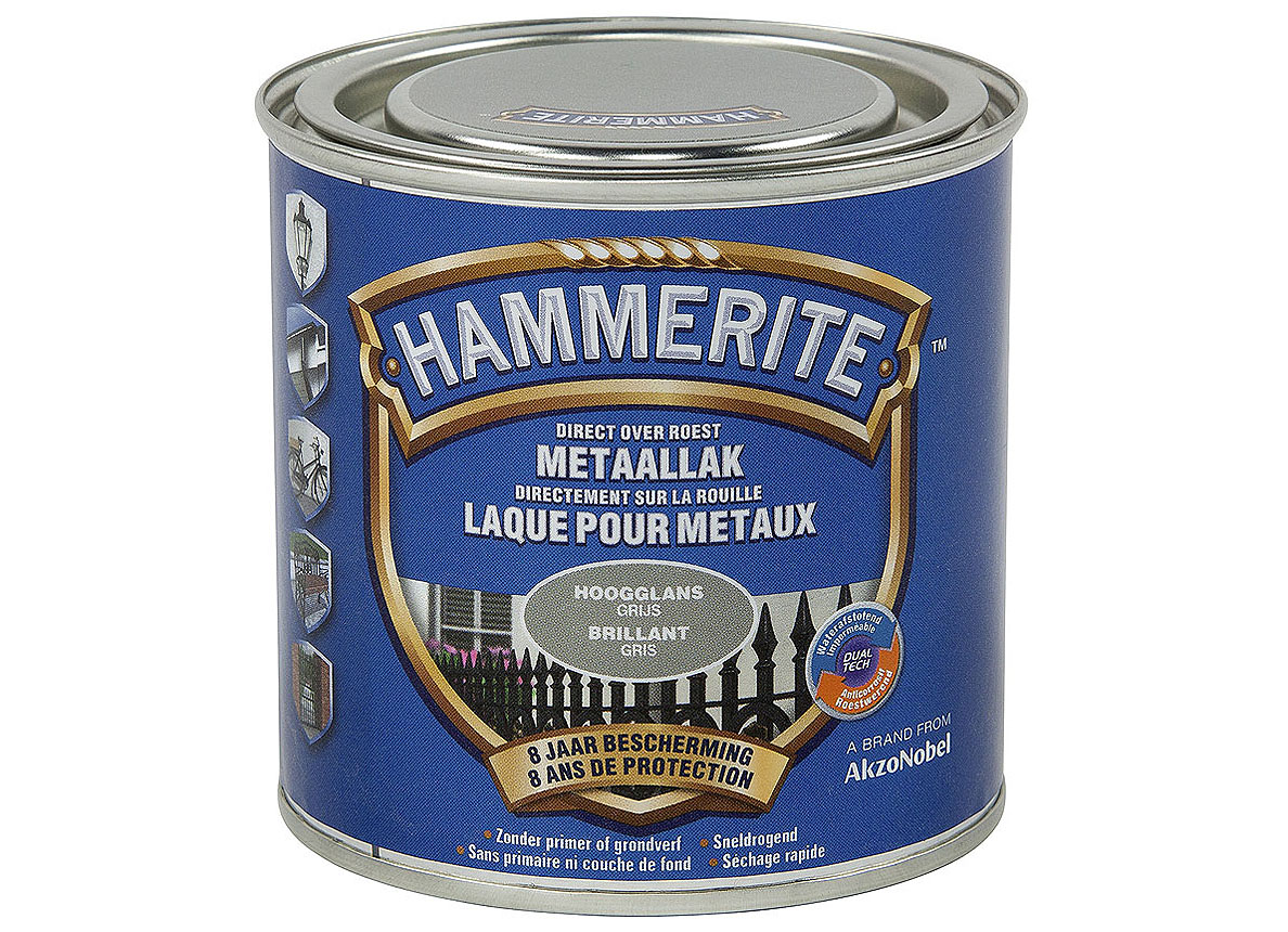 HAMMERITE LAQUE POUR METAUX BRILLANTE