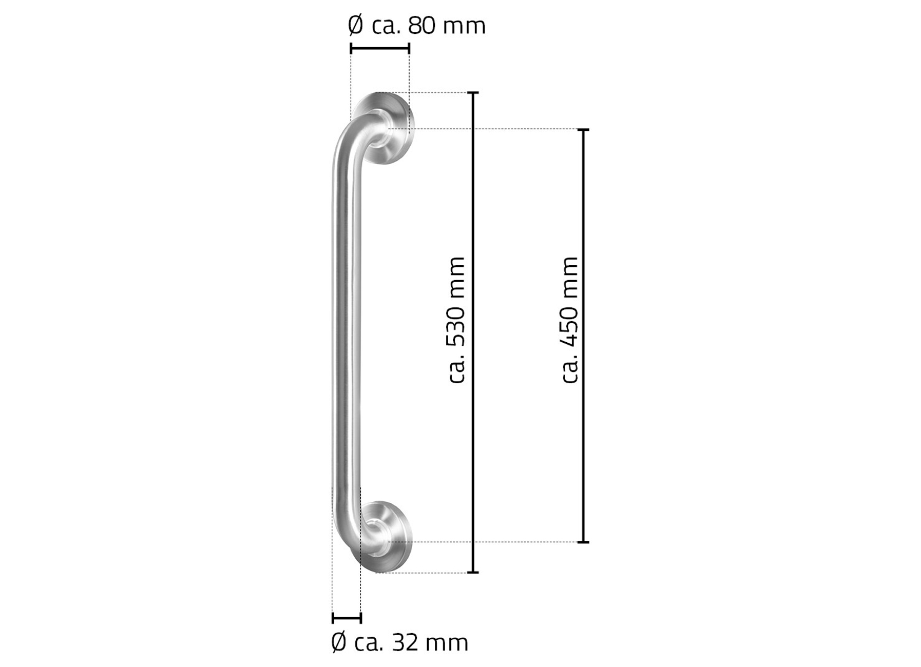 BARRE DE SECURITE MAT INOX