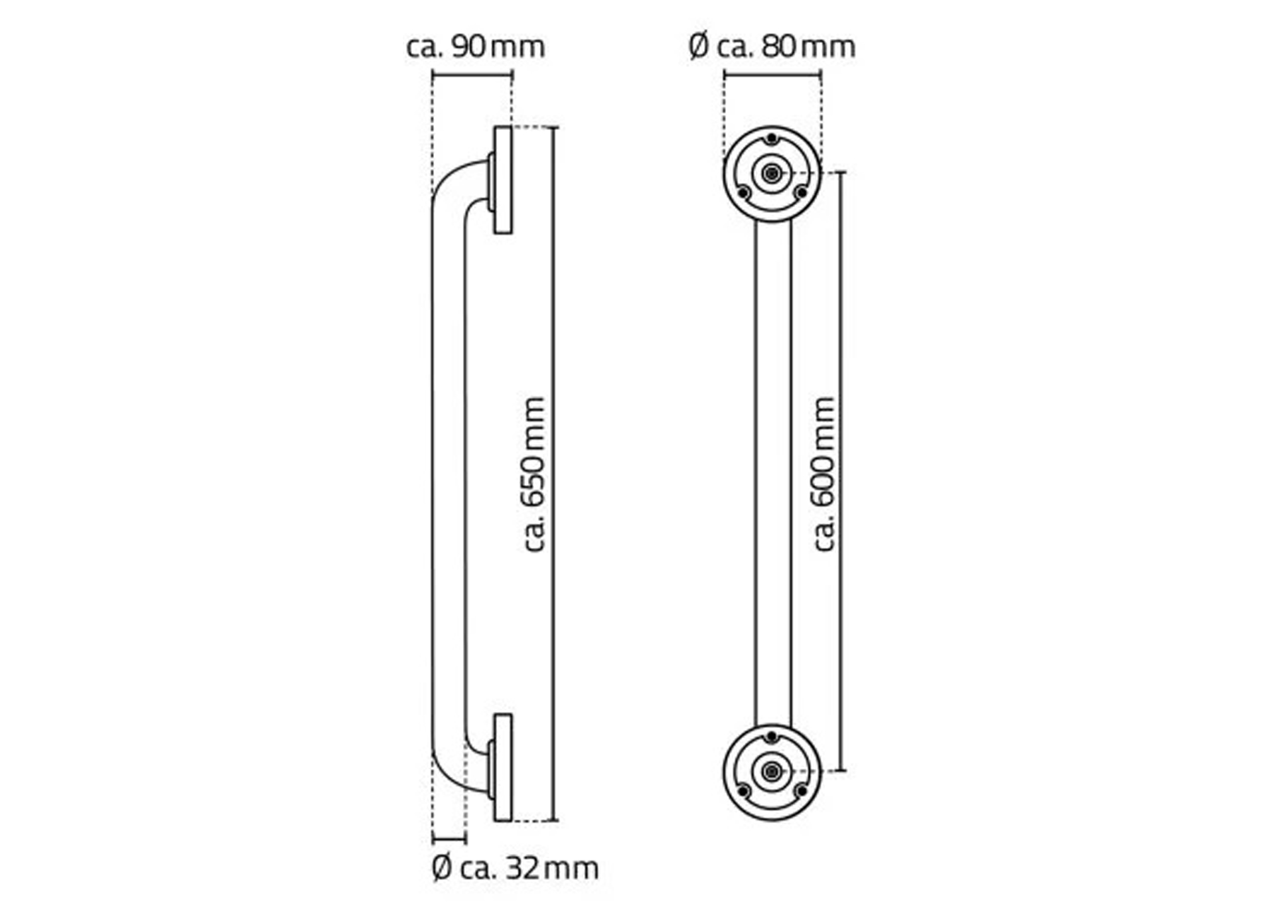 BARRE DE SECURITE MAT INOX