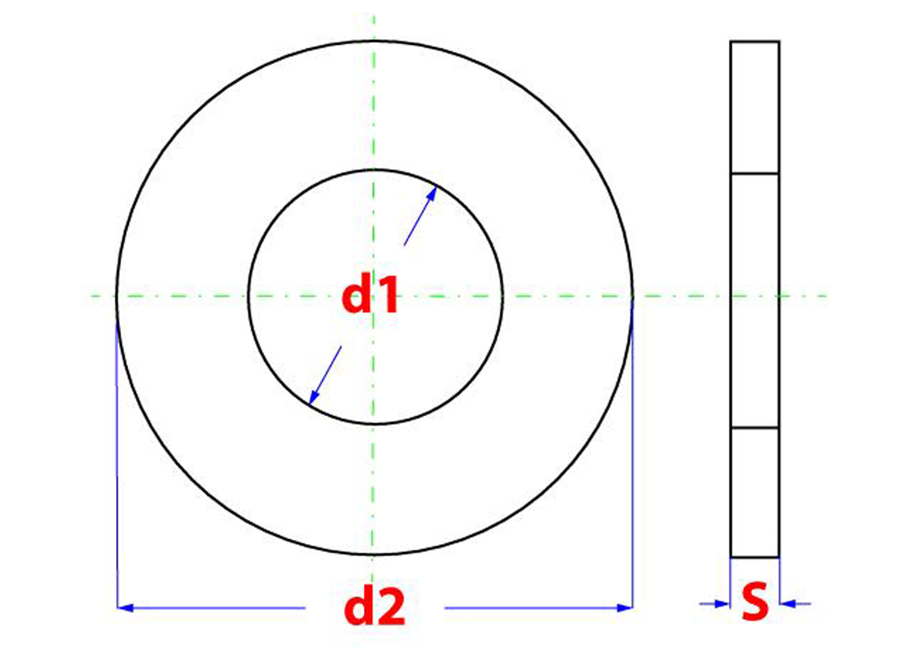 SLUITRING DIN 125 VERZINKT