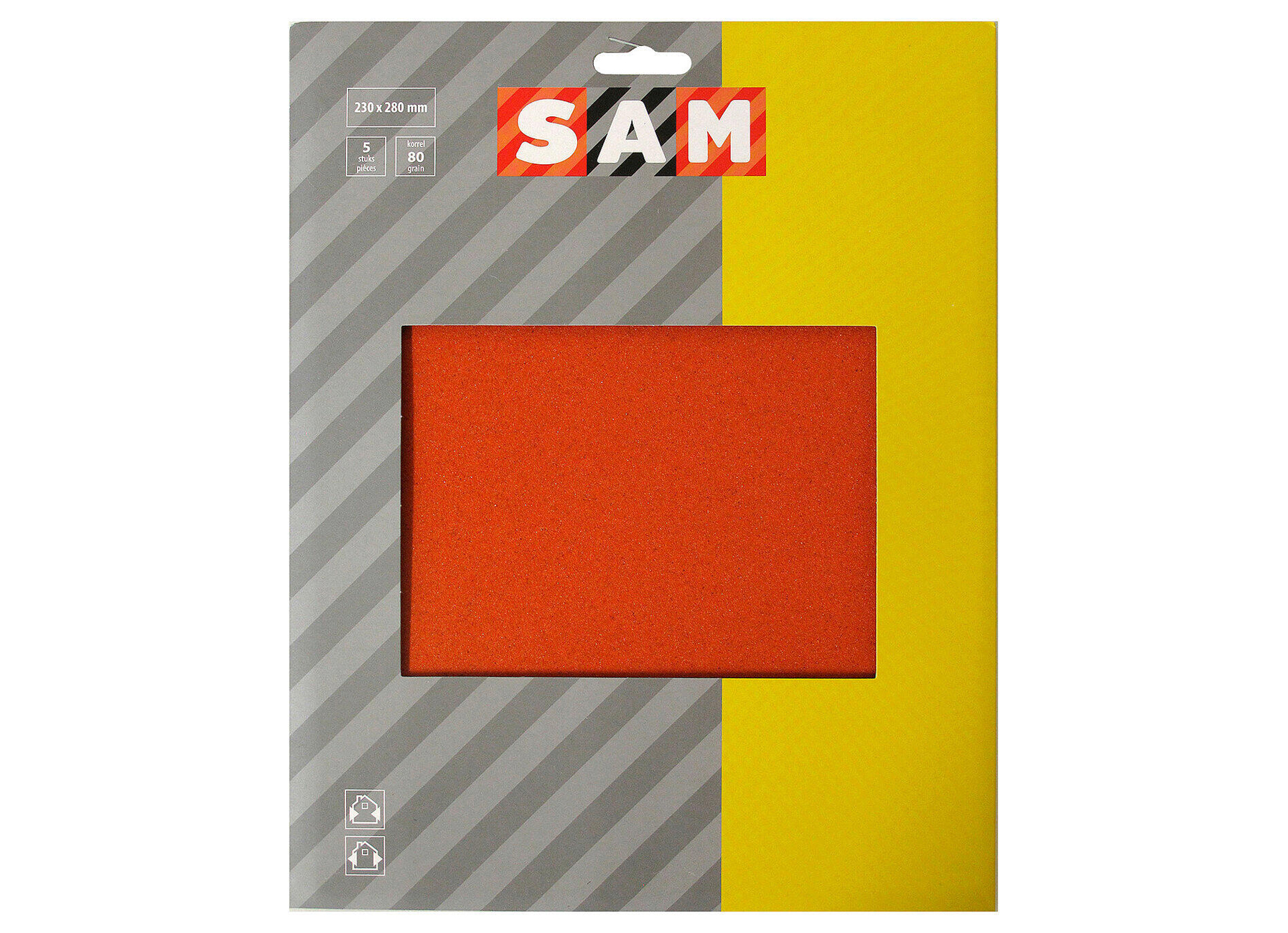 SAM PAPIER ABRASIF FLINT 5 PCS