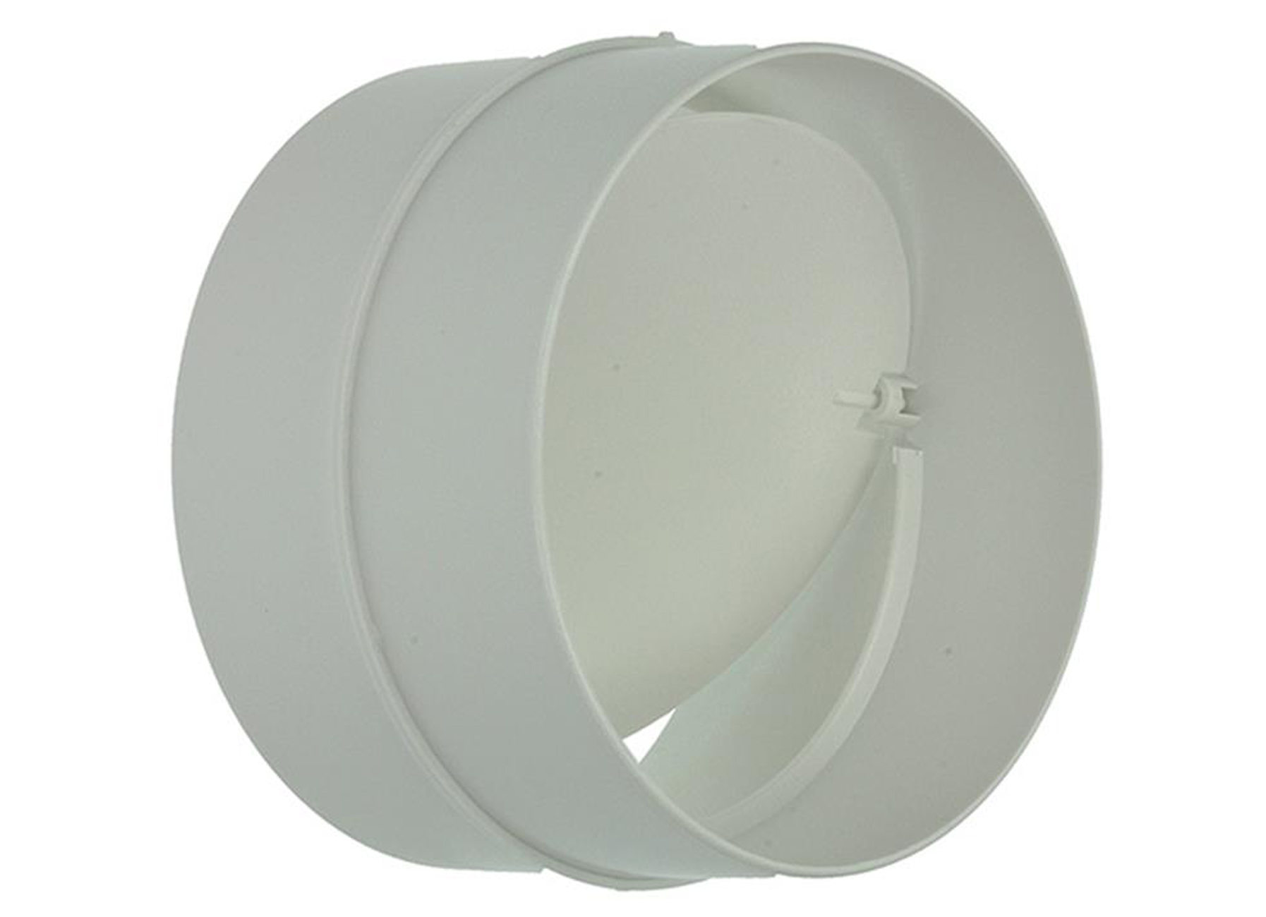 RENSON RACCORD MANCHON ROND PVC + CLAPET 7007