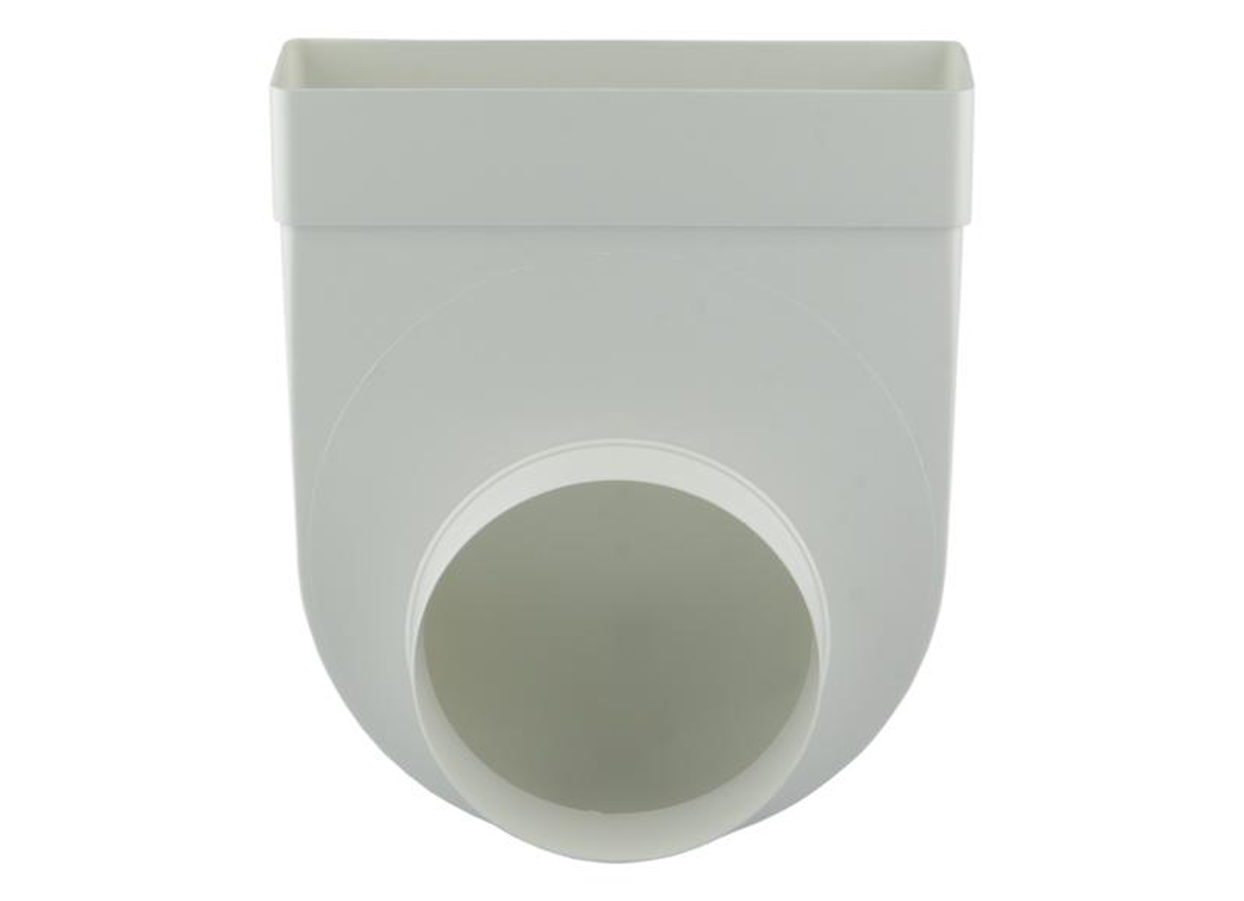 RENSON RACCORD ANGLE RECTANGULAIRE/ROND 90° EN PVC