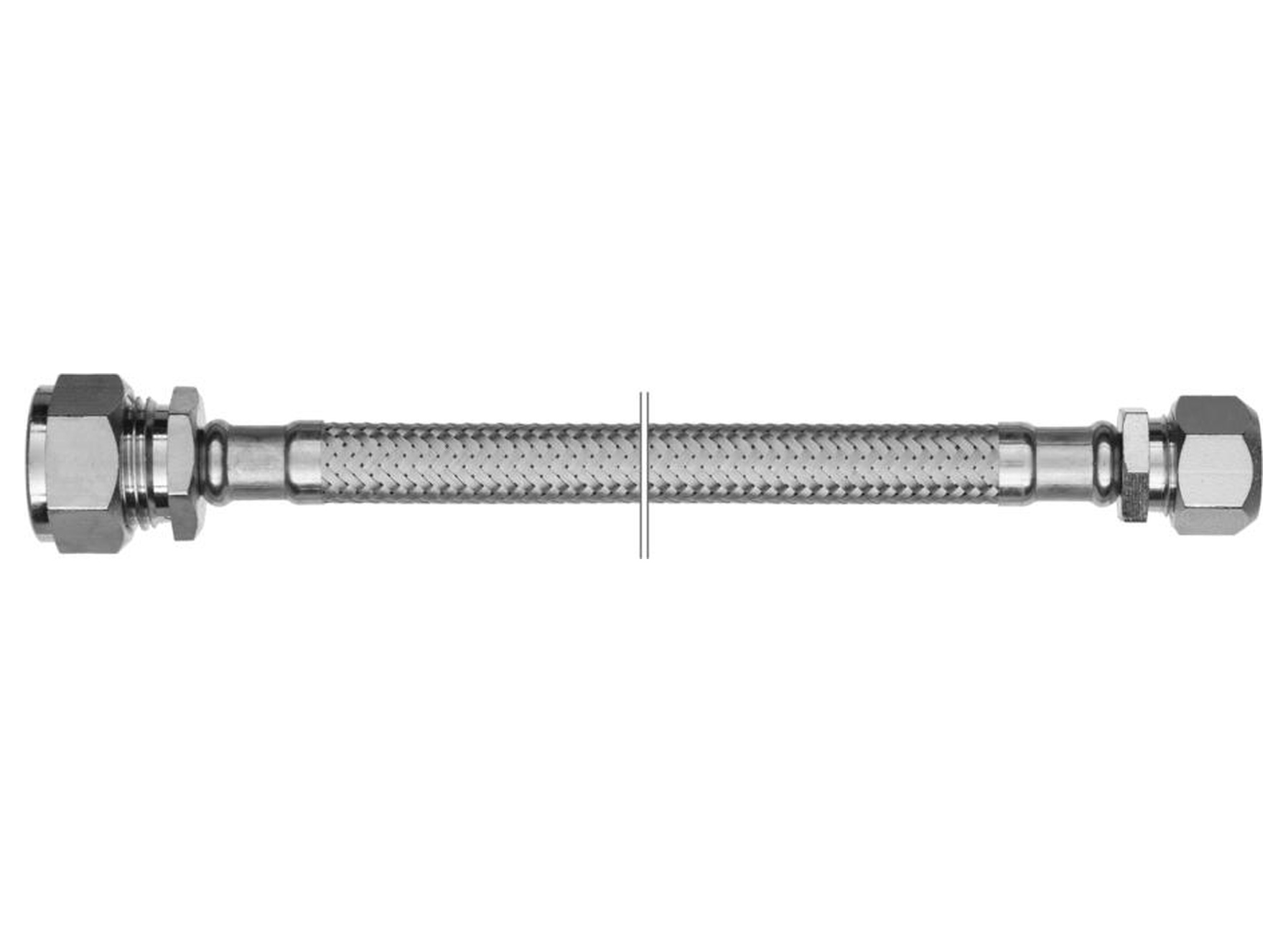 Saninstal Sanflex flexibele aansluitslang inox