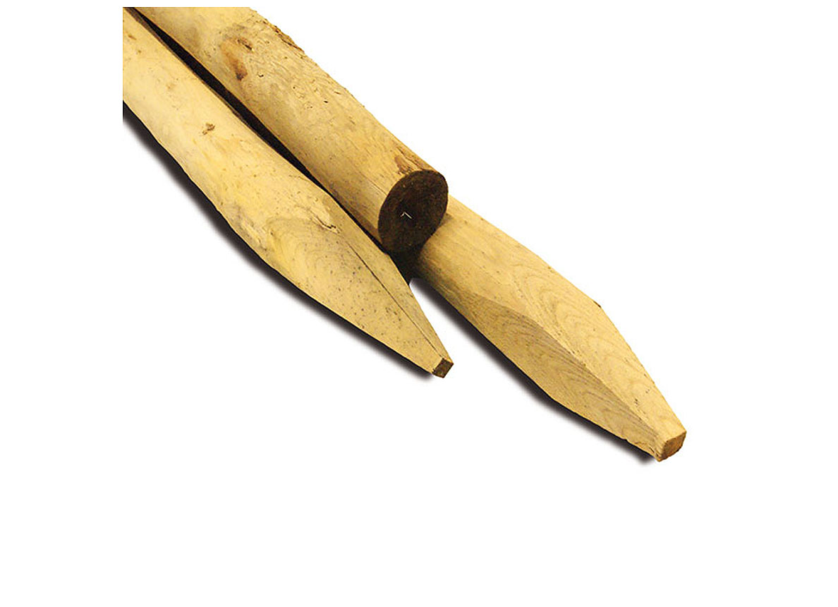 POTEAUX EN CHATAIGNIER ECORCES - ORIGINE FRANCE