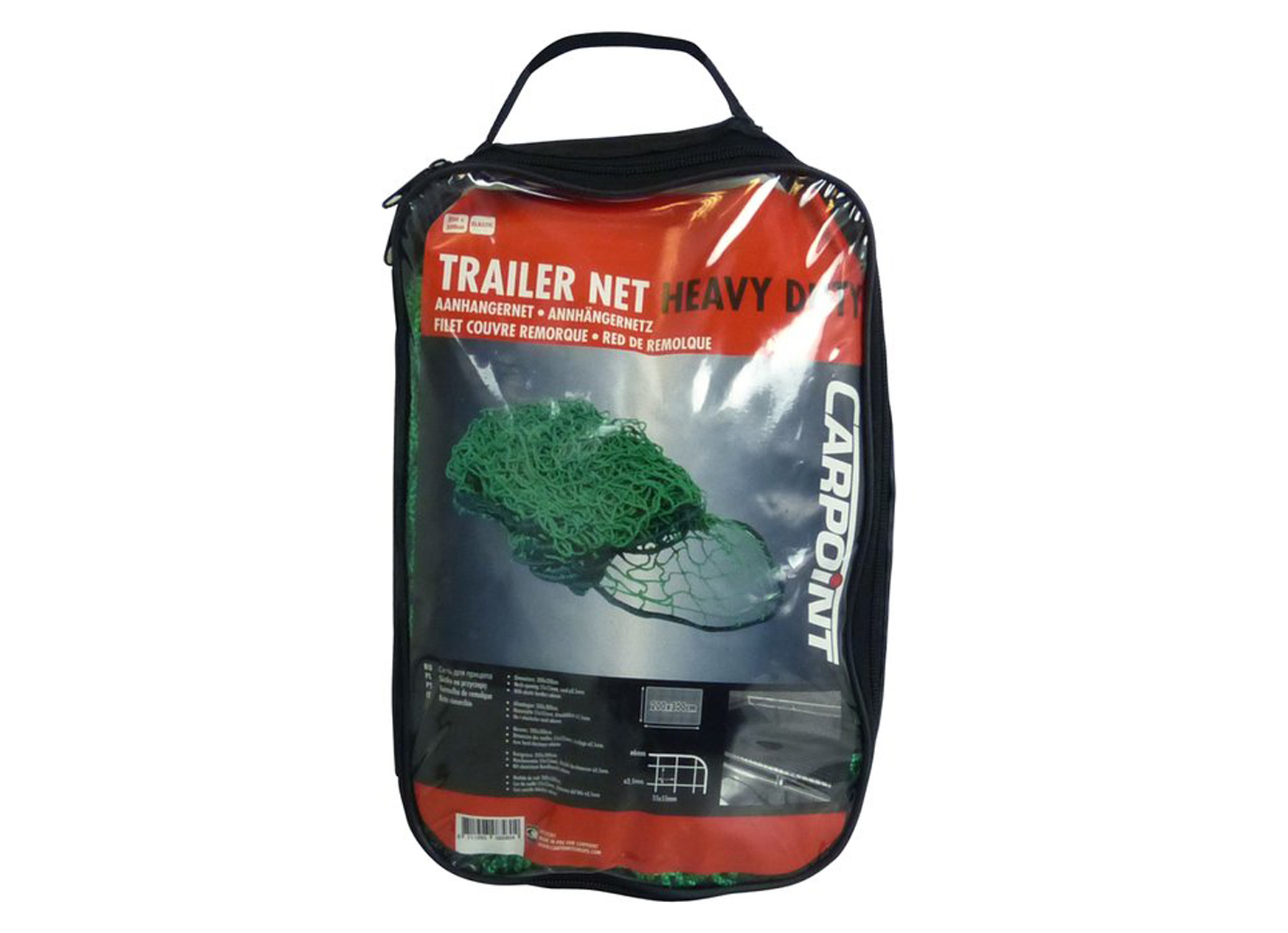 FILET D''ARRIMAGE VERT AVEC BORD ELASTIQUE HEAVY DUTY