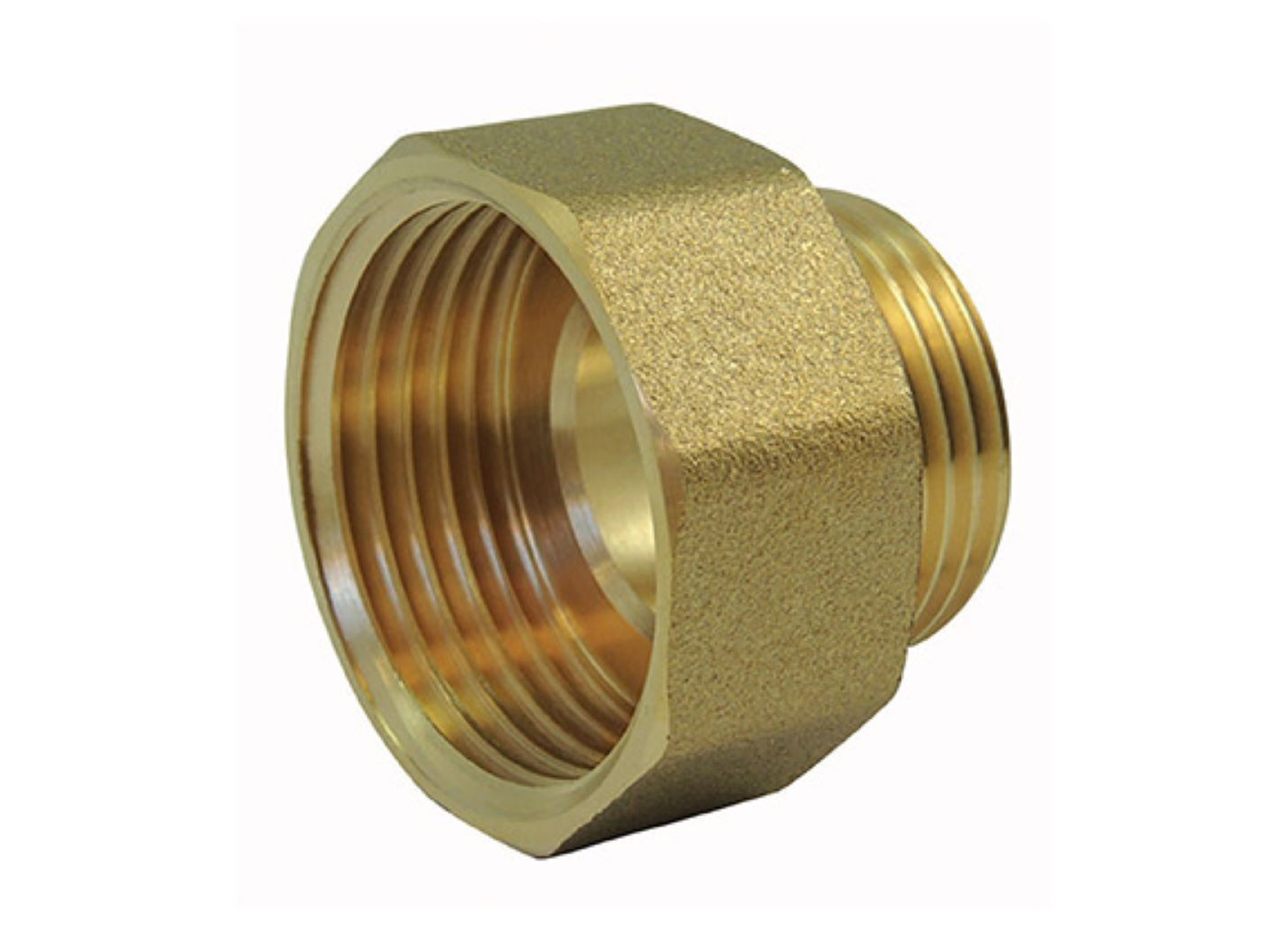 SANINSTAL VERLOOPNIPPEL MESSING F/M