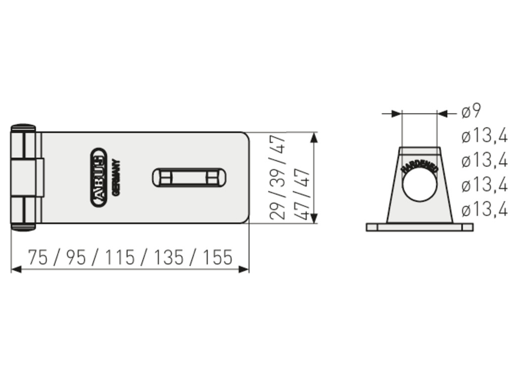 ABUS PORTE-CADENAS 200